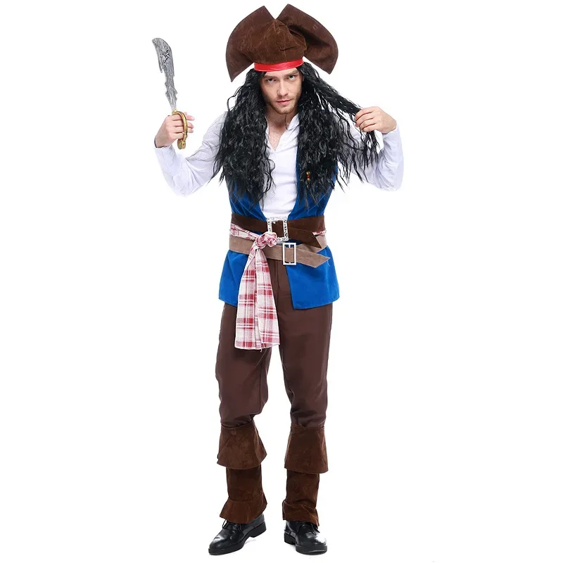 

Deluxe Pirate Costume Men Adult Halloween Costume For Adult