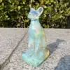 cut Natural opal  cat  home decoration  for gift 6