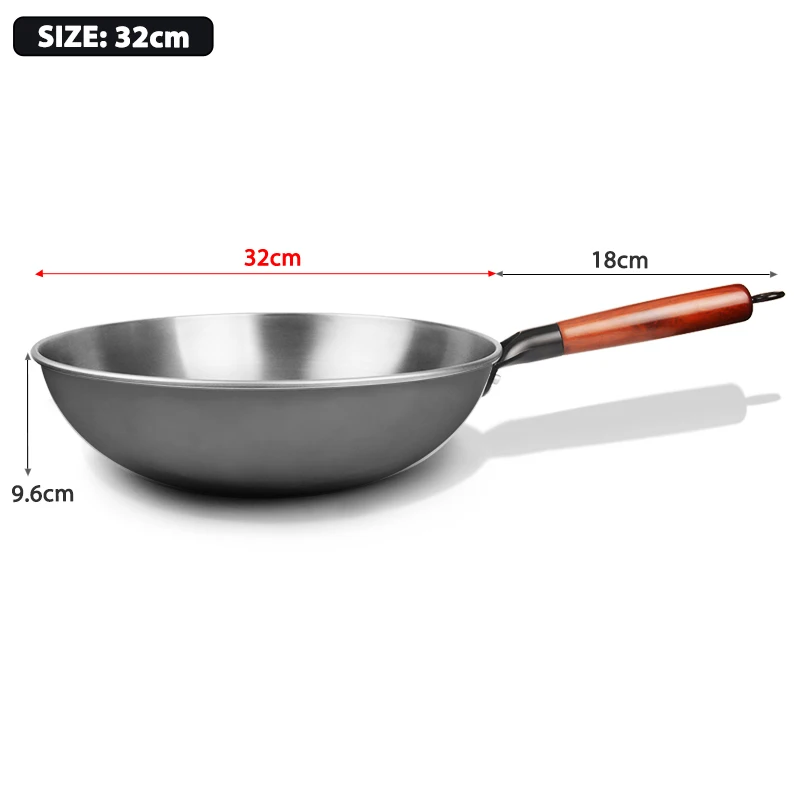 Wok Ghisa 2 Manici Cm 30 H&h 8003512709722 vendita online