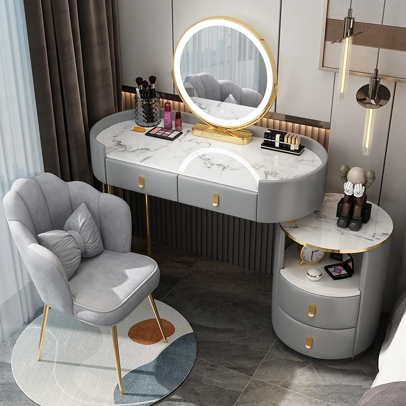 

Modern Mirror Dressing Table Makeup Nordic Storage Drawers Computer Dressing Table Cabinet Coiffeuse De Chambre Home Furniture