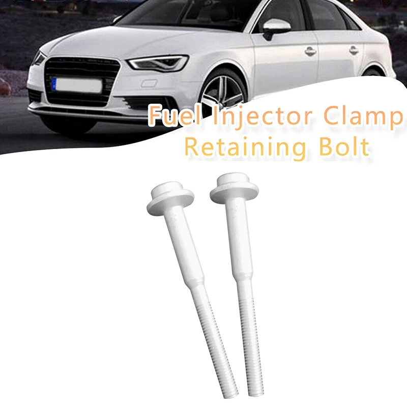 Injector Clamp Bolt Screws 2Pcs Fit Skoda Octavia Yeti Fabia Rapid For VW Caddy Golf Plus Jetta Passat Polo Touran