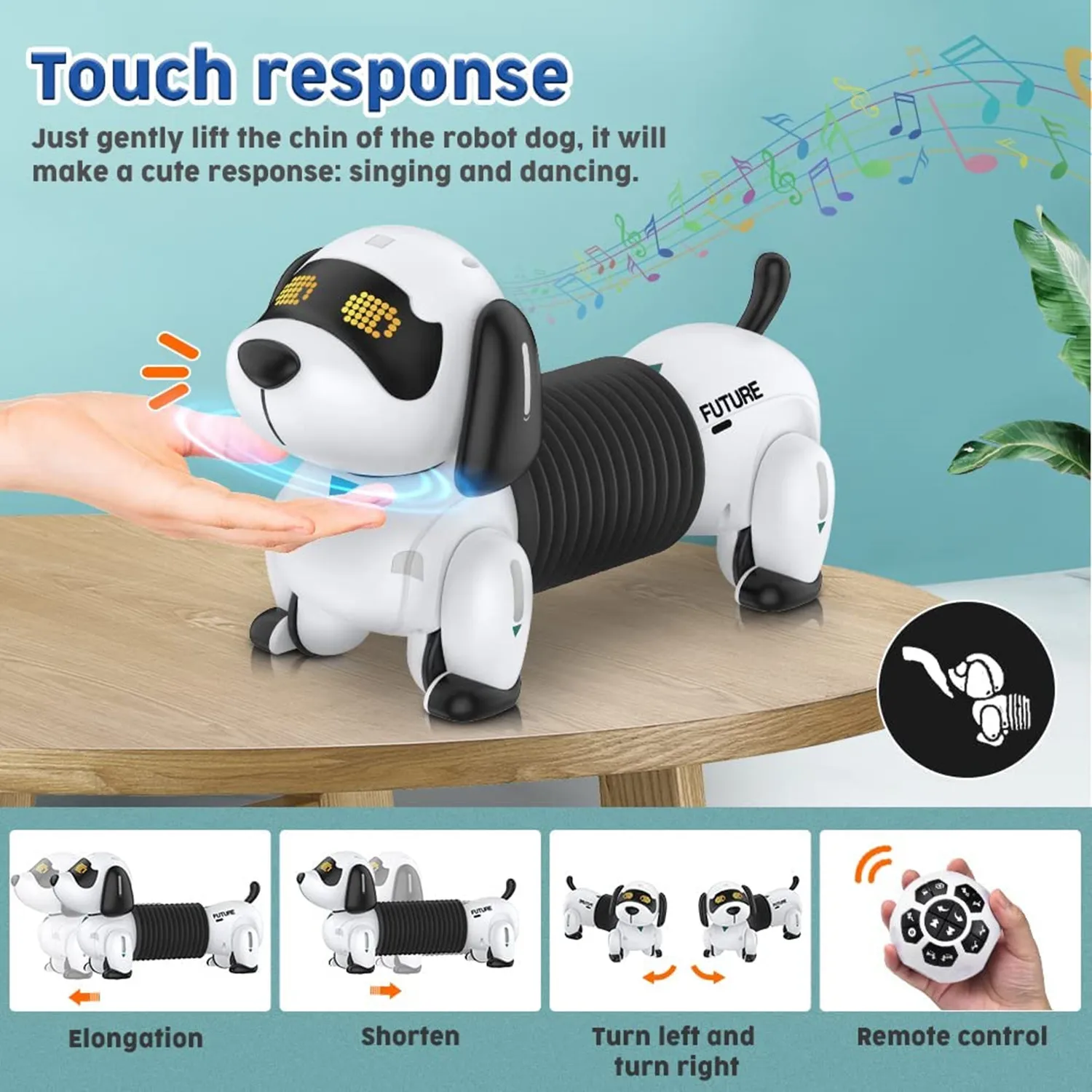 Intelligent Robot Dog 2.4G Child Wireless Remote Control Talking Smart  Electronic Pet Dog Toys For Kids New Programmable Gifts