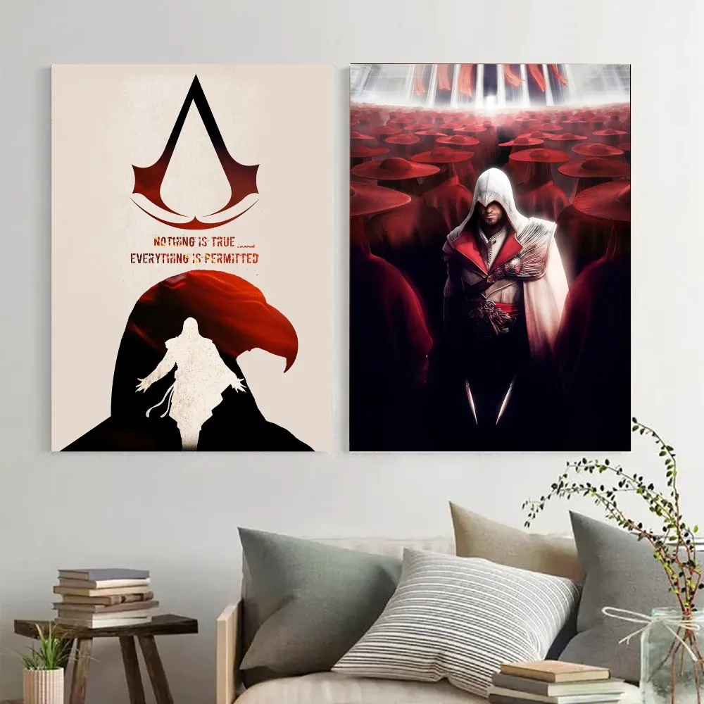 Ac Poster E-Ezio Auditore Kraft Club Bar Paper Vintage Poster Wall Art Painting Camera Da Letto Studio Big Szie Wall Painting Stickers