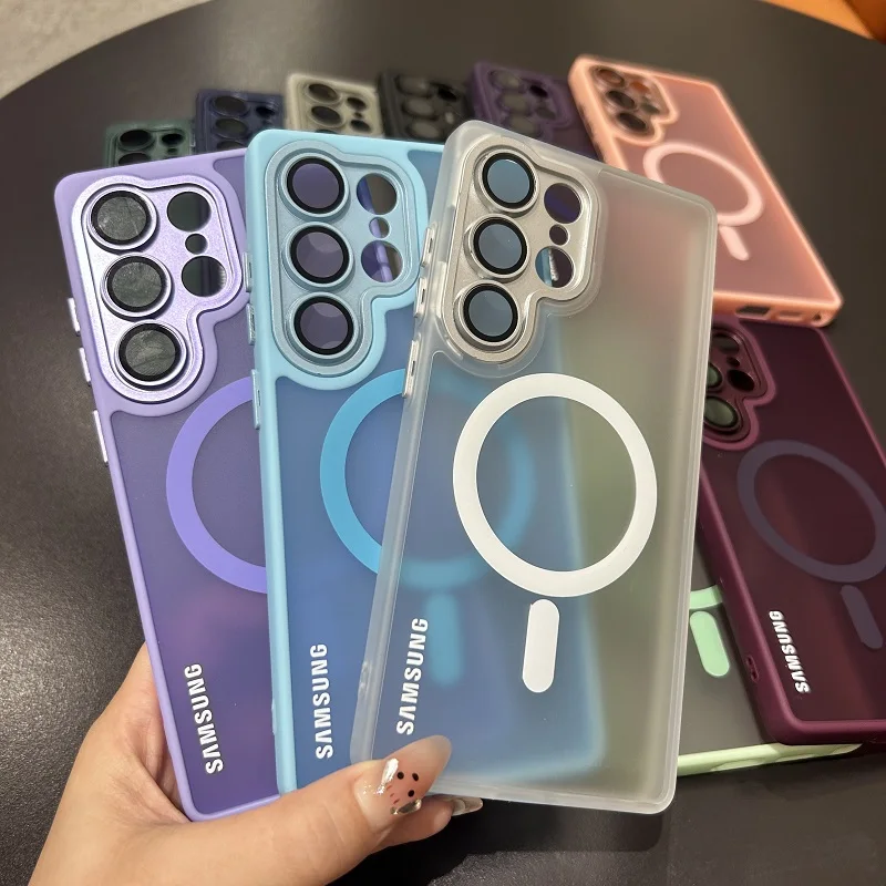 Translucent Magnetic Frosted Case with Lens Protection
