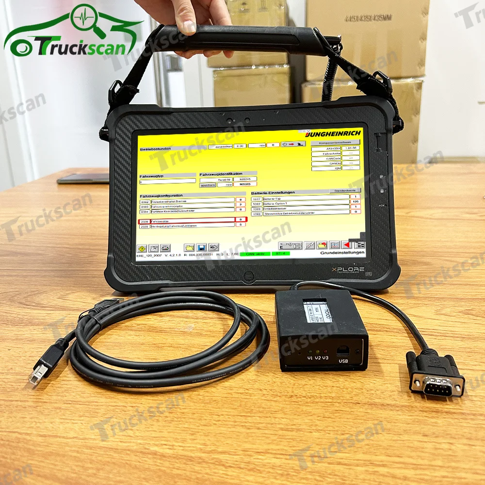 

V4.37 Forklift diagnostic scanner For Jungheinrich Judit 4 Incado Box Diagnostic Kit JUDIT With xplore tablet