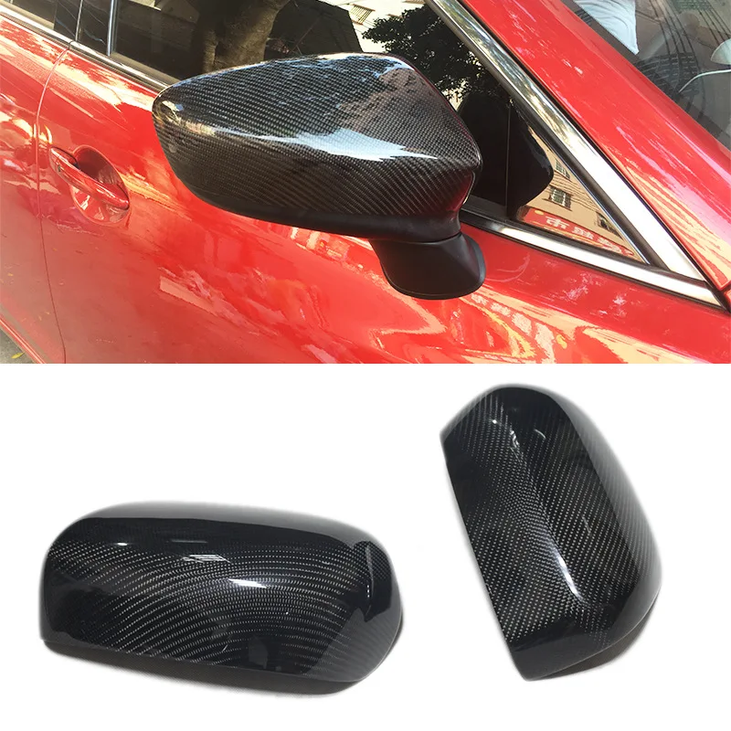

For 2014-2021 Mazda Atz Carbon Fiber Modified Reverse Rearview Mirror Housing Mirror Cover Mirror Cover Car Accessories