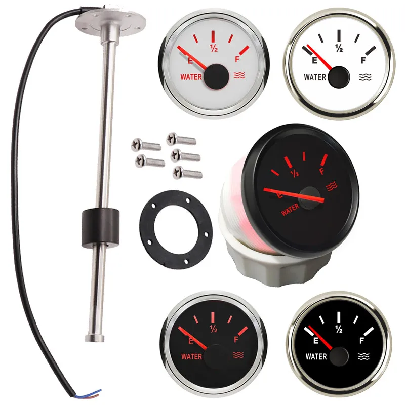 Auto 100 150 200 250 300 350 450Mm Sensori Di Livello Dell'Acqua Unità Di Invio 0-190Ohm Indicatori Di Livello Dell'Acqua Del Punto 52Mm 240-33Ohm Per