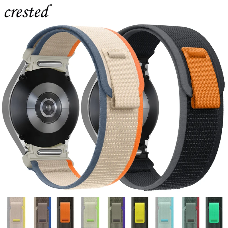 

Ремешок нейлоновый для Samsung Galaxy watch 6 4 classic, браслет-петля для наручных часов, 44 мм 40 мм 47 мм 43 мм/5 Pro 45 мм