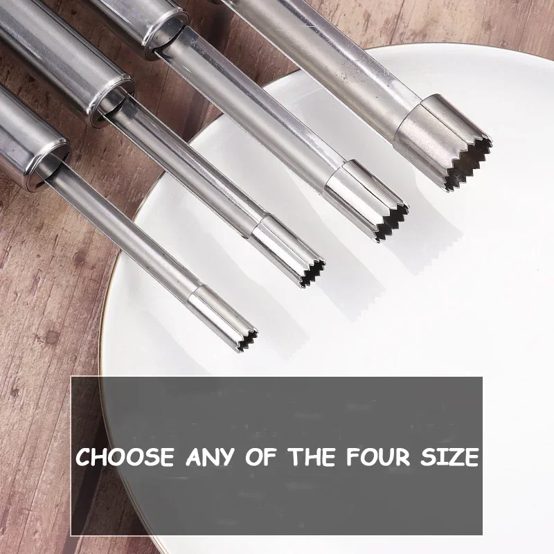 1/4PCS Stainless Steel Apple Corer Fruit Seed Core Remover Pear Apple Corer Seeder Slicer Kitchen Gadget Fruit Vegetable Tool