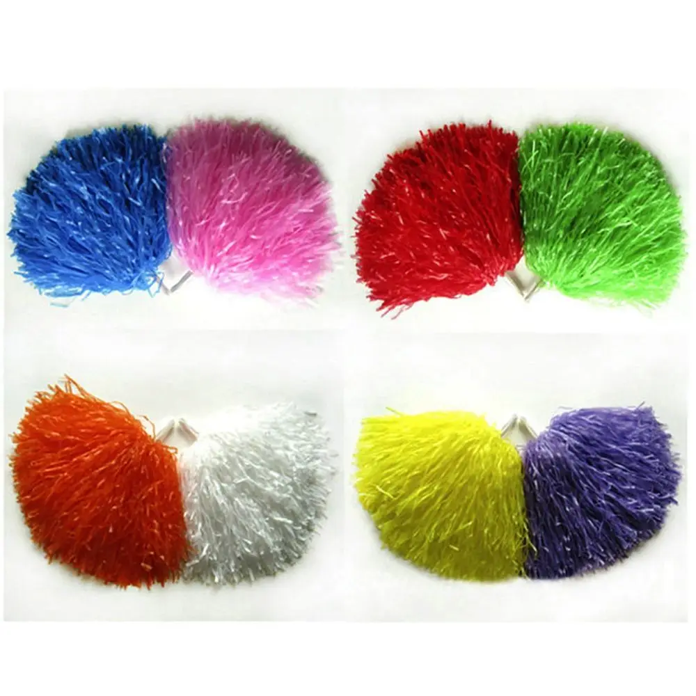 Double hole handle Competition Flower Cheerleading Cheering Ball Club Sport Supplies Cheerleader pompoms Dance Party Decorator