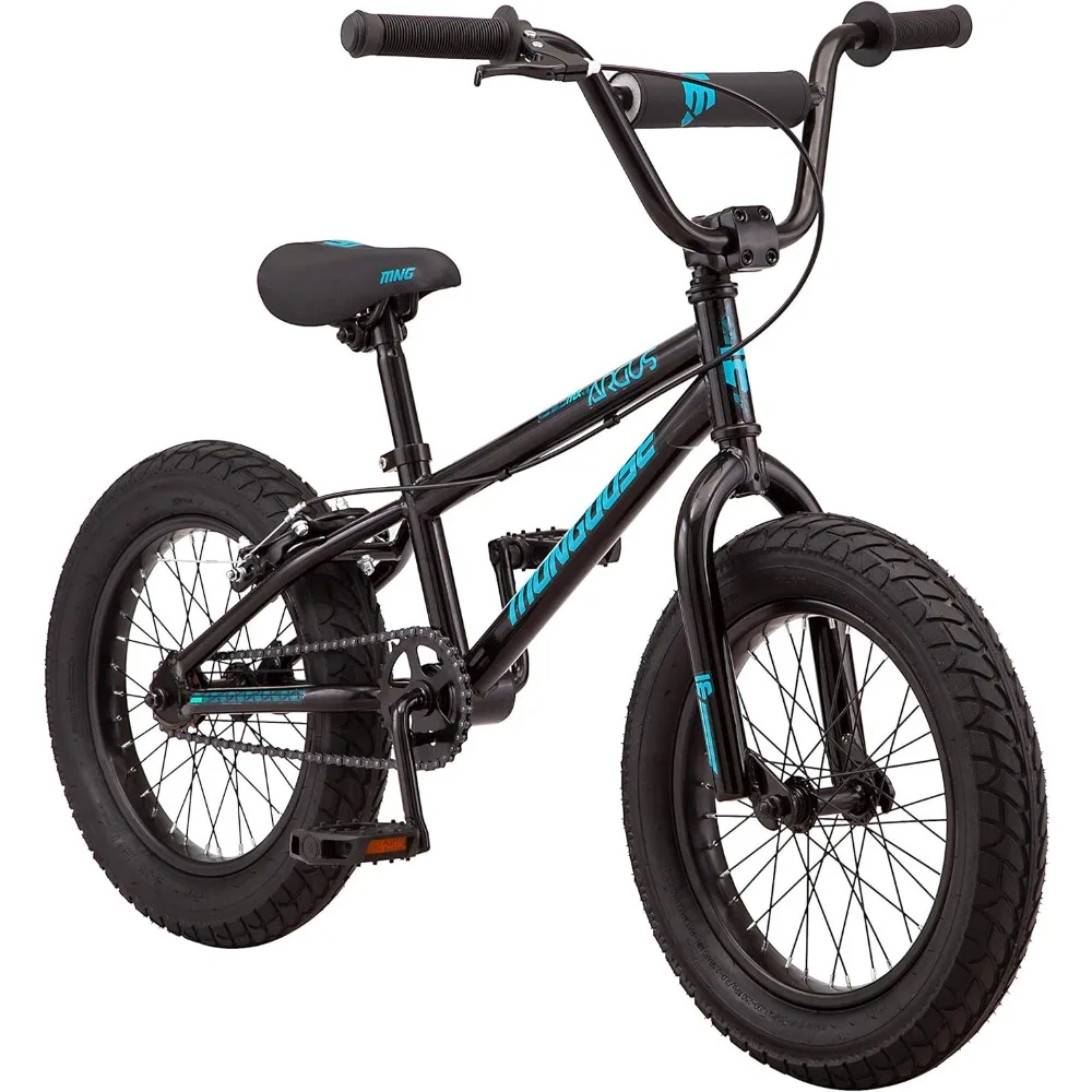 

Kids Fat Tire Mountain Bike, 16-Inch Wheels, Fat Knobby Tires, High-Ten Steel Frame, Single Speed Mountain Bike