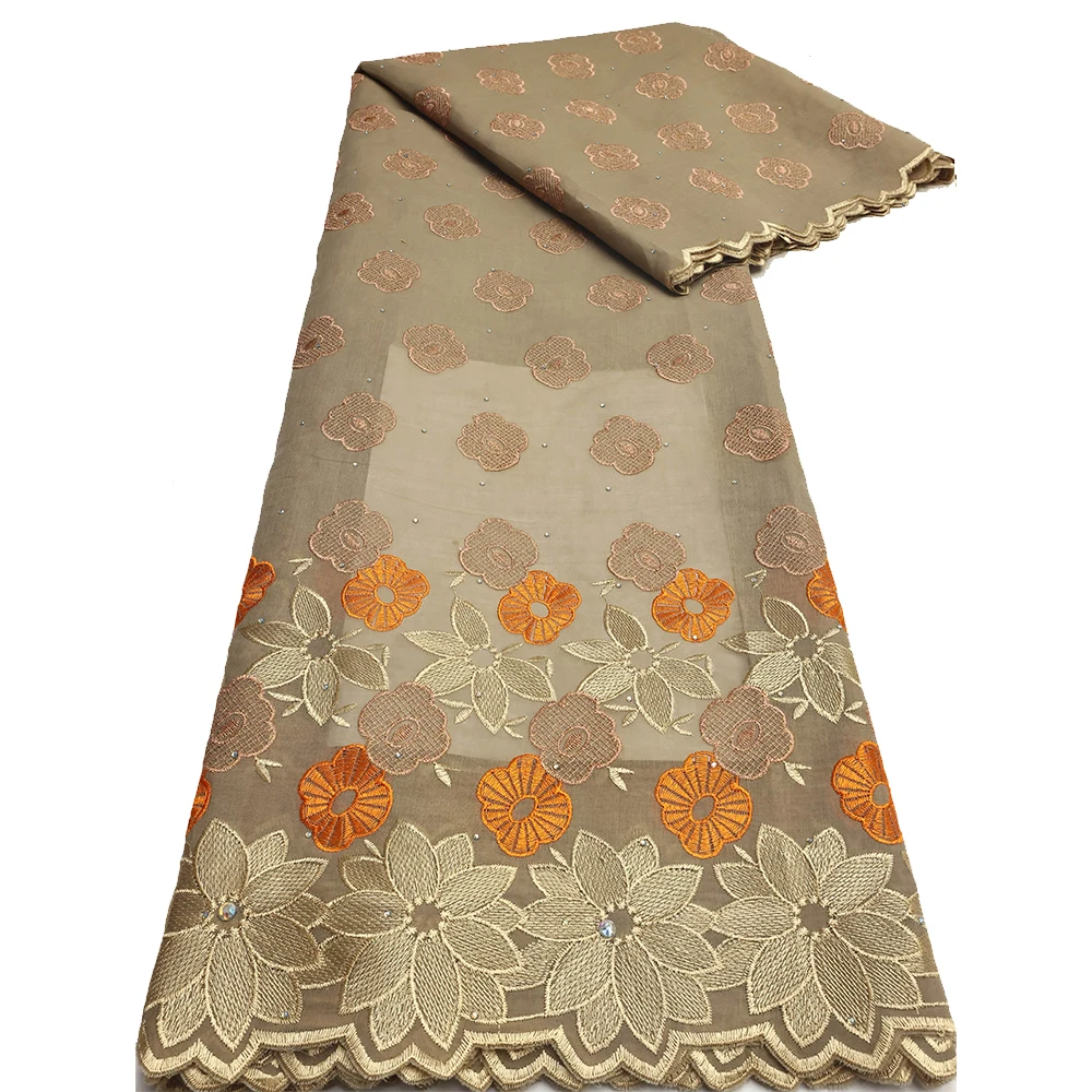 African Cotton Voile Lace Fabric For Wedding Party Dresses