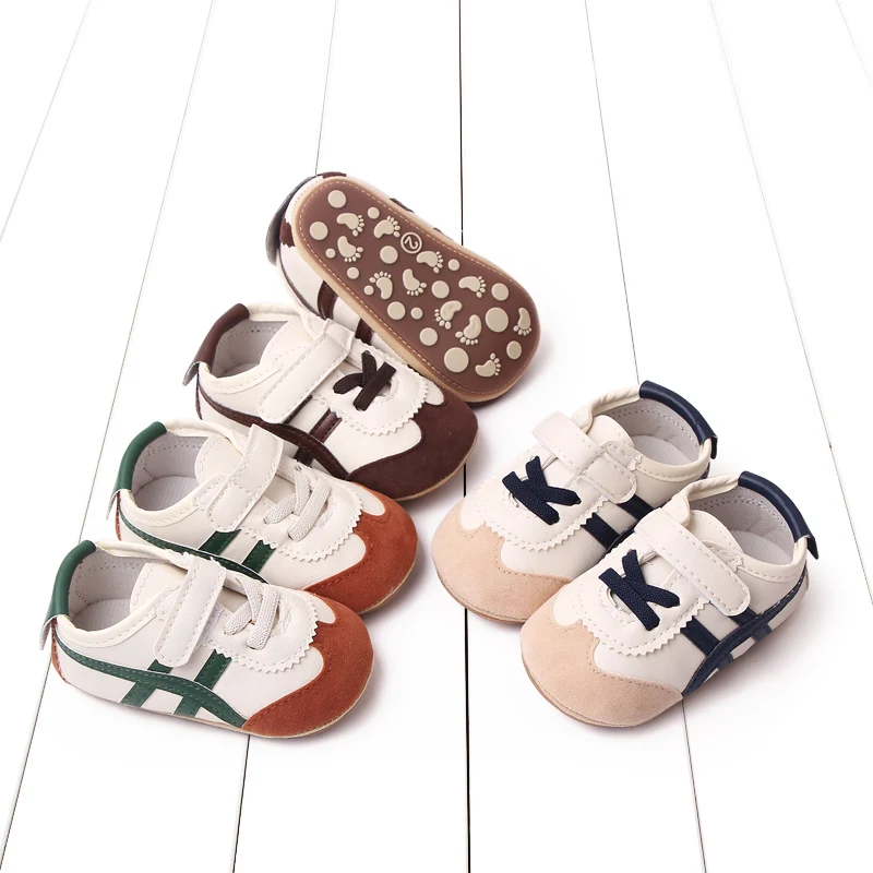 Baby Unisex Sneaker Soft PU and Anti-slip TPR Baby Spring and Autumn Prewalking Shoes Toddler 3 to 6 Month First Step Shoes baby shoes baby sandals