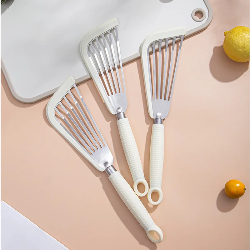 Stainless Steel Silicone Handle Steak Spatula Cooking Accessory Kitchen Tool Kitchen Accessory Item Non-stick Cookware