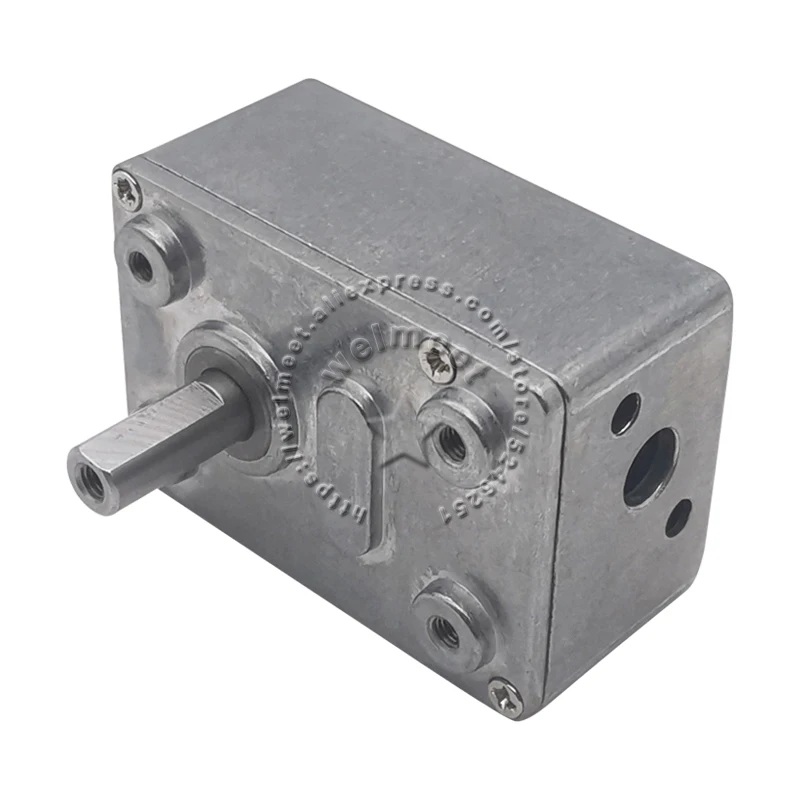46x32 Full Metal Gearbox Turbo Worm Motor Speed Reduction Speed Reducer For JGY370