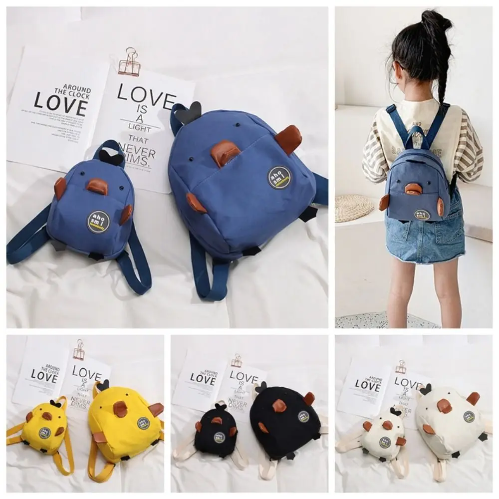 Creative Cartoon Duck Toddler Backpack Large Capacity Cute Children's School Bag Nylon Lightweight Cartoon Shoulder Bag Pack 2