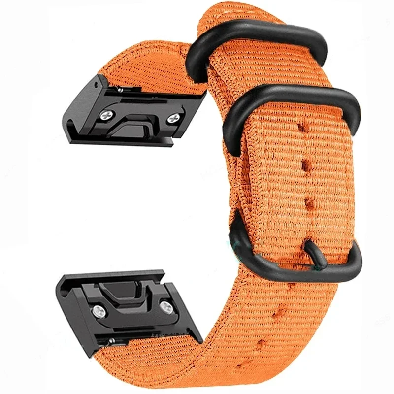 Enhanced Canvas Nylon Watch Strap - Durable Sport Band with Adjustable Fit