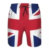 Summer Men's United Kingdom Flag Beach Pants Shorts Surfing M-2XL Polyester Swimwear Running 3