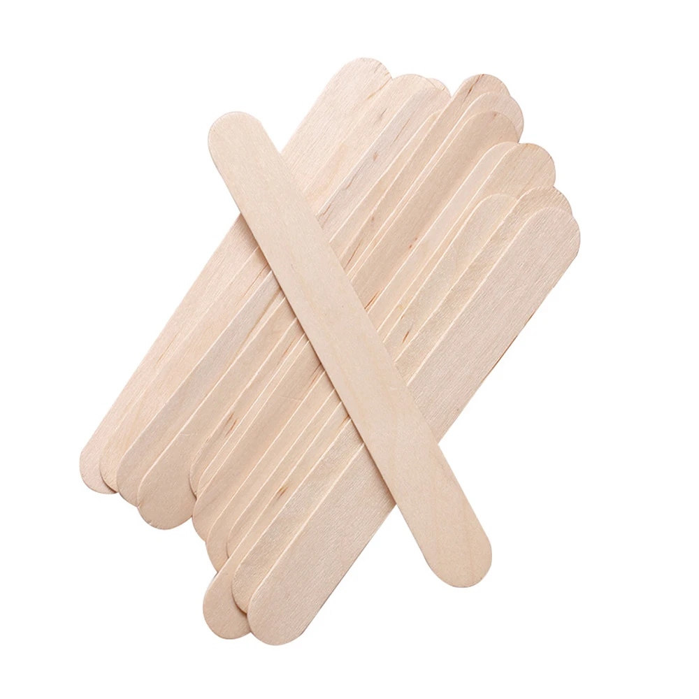 50Pcs Disposable Tongue Depressor Small Waxing Sticks Wooden Wax Sticks Wax  Applicator Sticks Wood Wax Spatulas for Hair Eyebrow Nose Removal 