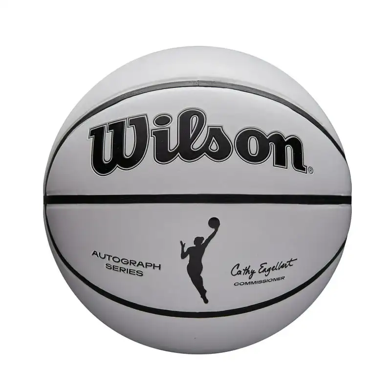 

WNBA Autograph Basketball, White and Orange, 28.5 in.