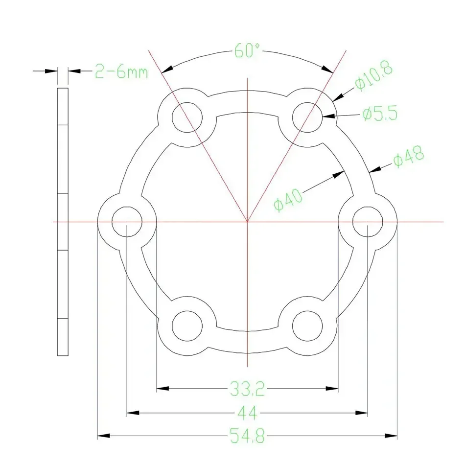 Electric Scooter Brake Disc Gaskets Washers Hub Aluminum Pad Bicycle