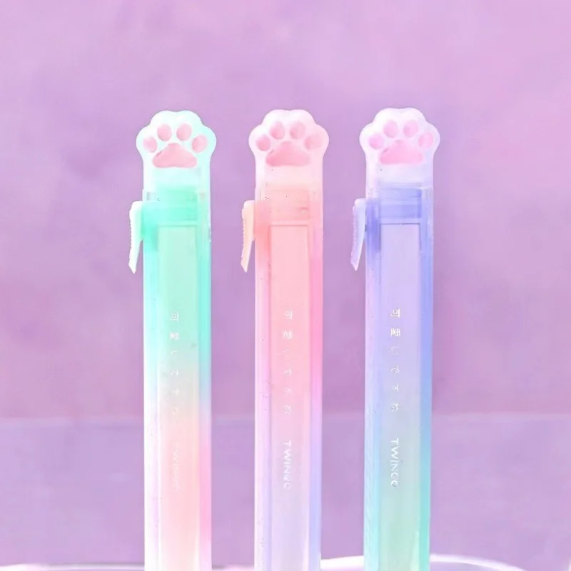 Pencil Eraser TWINGO Push Pull Rubber Kawaii Cat Paw Design For Kids Students School Supplies Gift