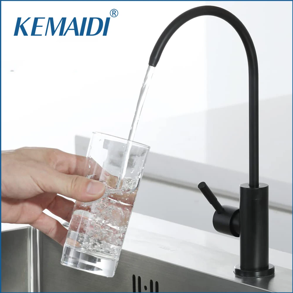 KEMAIDI Kitchen Water Filter Faucet 100% Lead-Free Drinking Water Faucets Water Filtration System Fits Reverse Osmosis Units