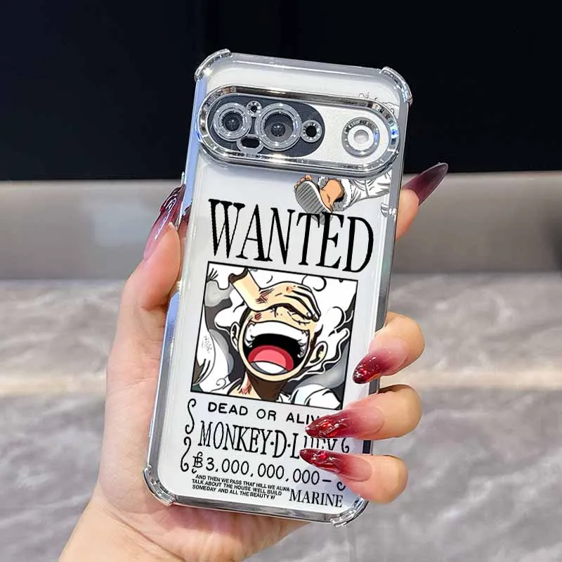 Plating Drop-Proof Transparent Soft Anime Phone Case