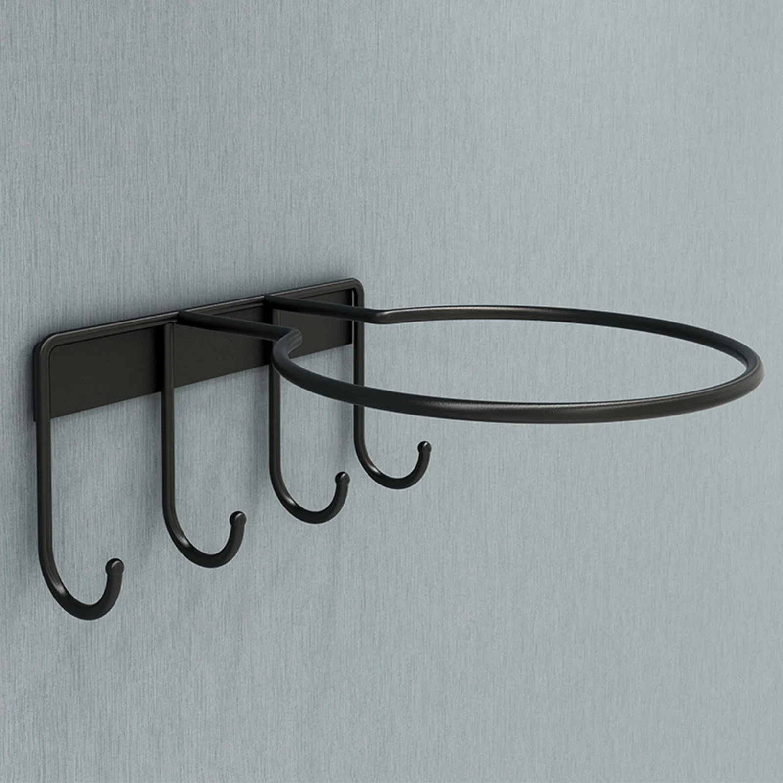 

1pc Ball Stand Wall Mount Ball Holder With 4 Hook Metal Rack For Basketball Football Volleyball Storage Rack Accessories