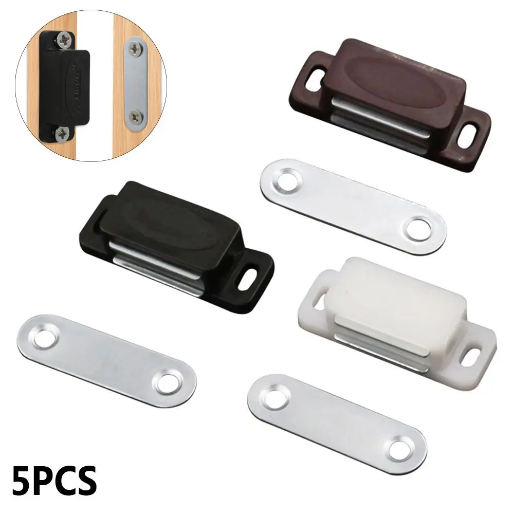 5PCS Cabinet Magnetic Latch Door Catches Kitchen Cupboard Wardrobe Closet Drawer Magnetic Closer Home Furniture Hardware