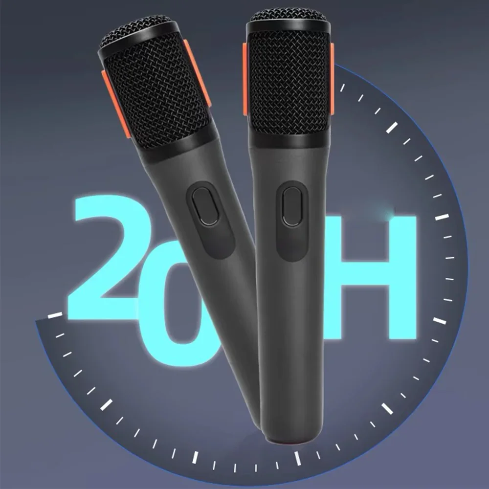 2 Channel Wireless Microphone UHF For JBL Karaoke Handheld Microphone System With Rechargeable TWO For DJ KTV Party