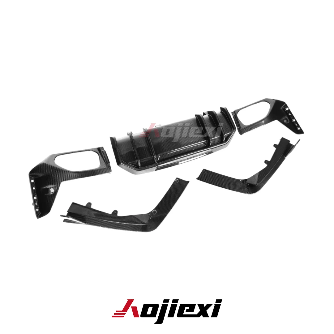 고품질 FD 스타일 카본 파이버 리어 디퓨저 (BMW 3 시리즈 G20 G21 투어링 M340i LCI 2023-2026 리어 범퍼 스플리터 립)