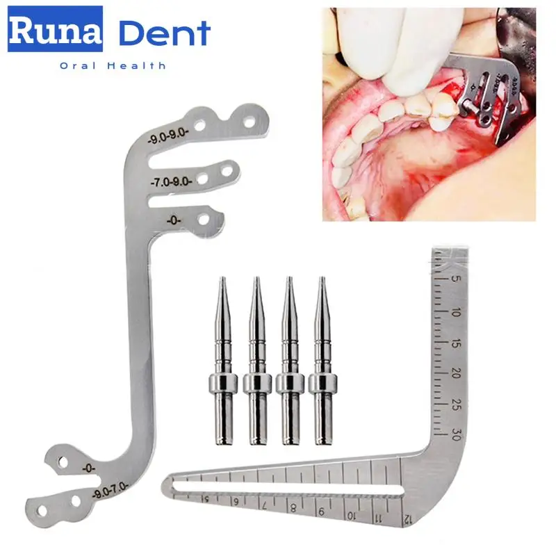 

Набор направляющих для зубного импланта, локатор для ротовой посадки, направляющая для позиционирования, сверление, Мерная линейка, инструменты для имплантации дантистов