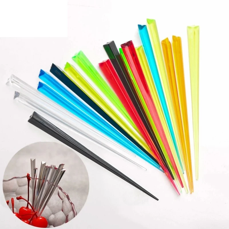 500pcs 9cm Food Picks Fruit Skewers Fork Sticks Buffet Cupcake Toppers Cocktail Wedding Festival Party Decoration