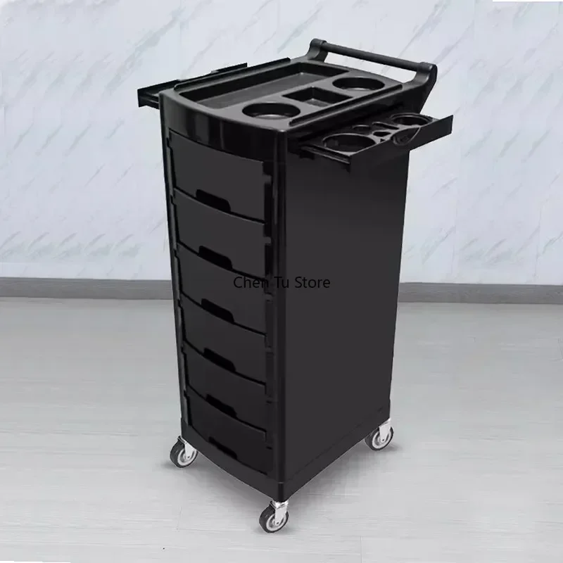 Dressing Serving Cart Spa Mini Trolley Rotating Lash Clinical Nails Salon Welding Wine Carrello Parrucchiere Auxiliary Furniture, multi layer storage trolley