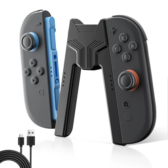 Charging Grip for Nintendo for Switch 2 Joystick Controller Handle Bracket Portable Charger Dock for Nintendo Switch Accessorie