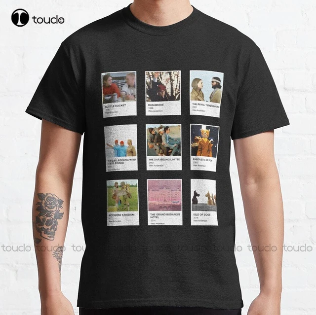 Pantone Wes Anderson In A Black Background Classic T-Shirt Mens