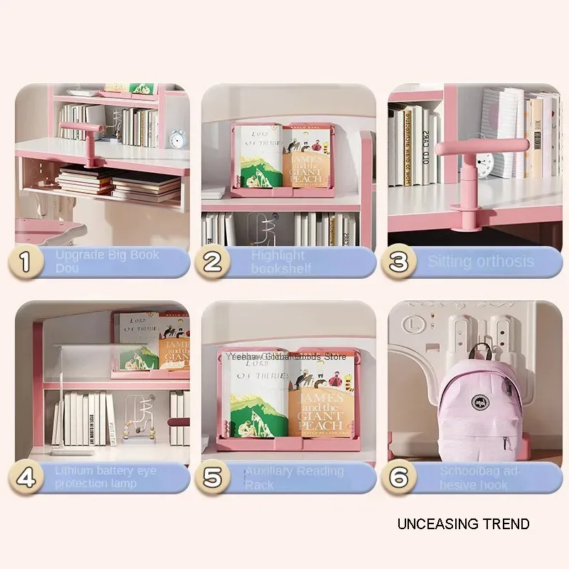Study Table Home Bedroom Boys And Girls Writing Table Book Chair Set Primary School Children's Desk Lifting Desk New