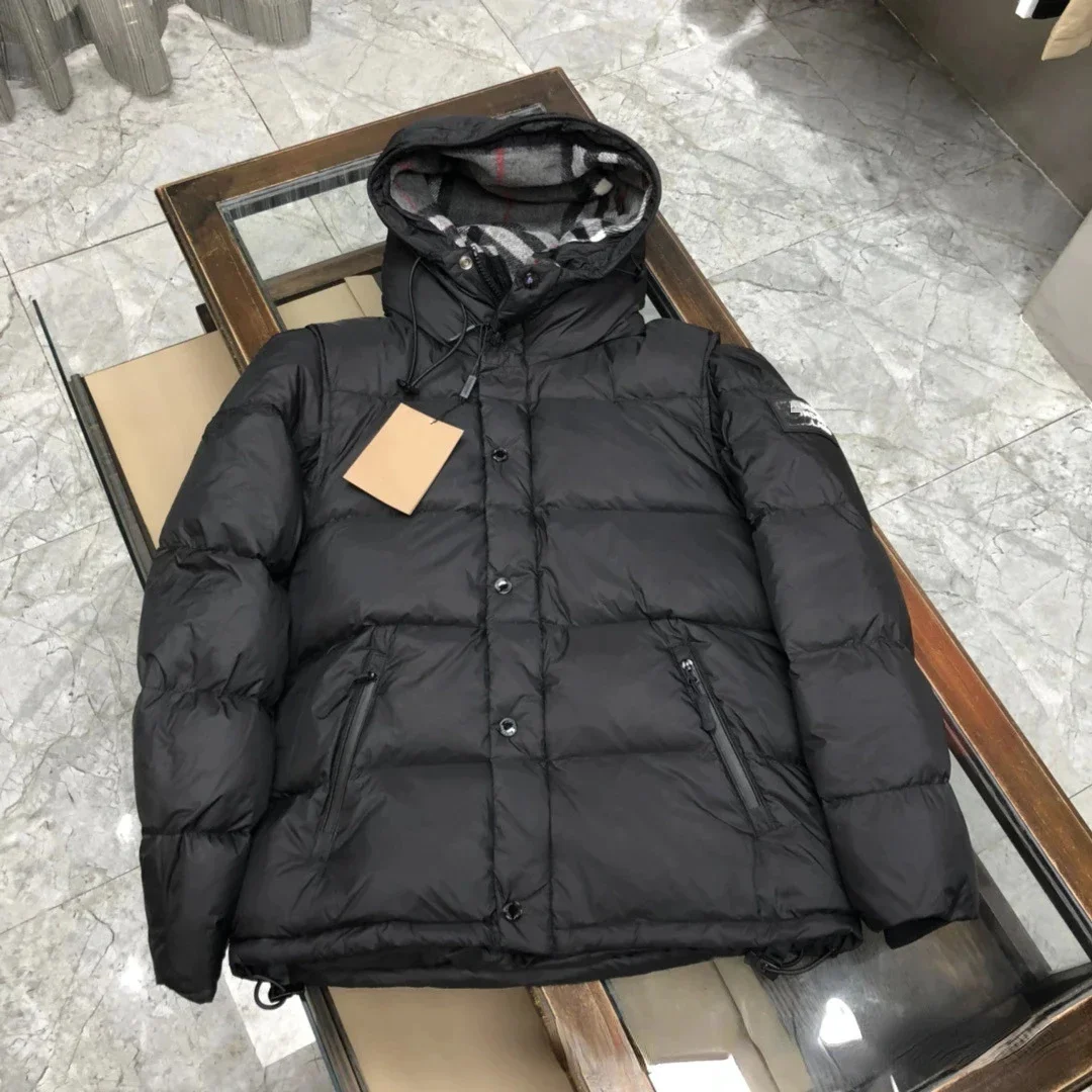 Down Jacket Winter Detachable Sleeves Hooded Down Coats Cold Resistant and Warm Men Women's 95% White Duck Jacket