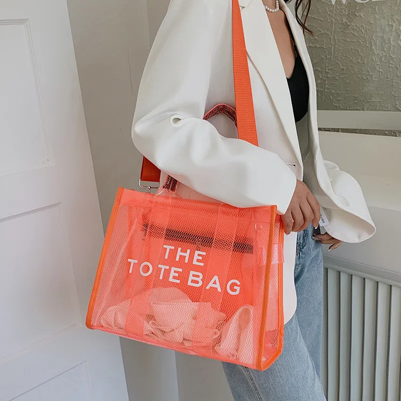 The Tote Bag For Women 2023 New Designer Luxury Handbags Clear Beach Bags Shopping Messenger
