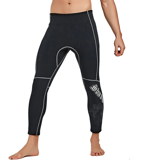 Calças de neoprene dos homens wetsuit calças compridas 3mm