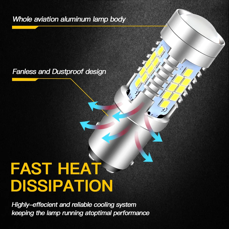6000K  ȭƮ CAN  LED ְ  DRL , 2015   ϰ̵ 12V 1157 LED P21/5W BAY15d  LED, 2 