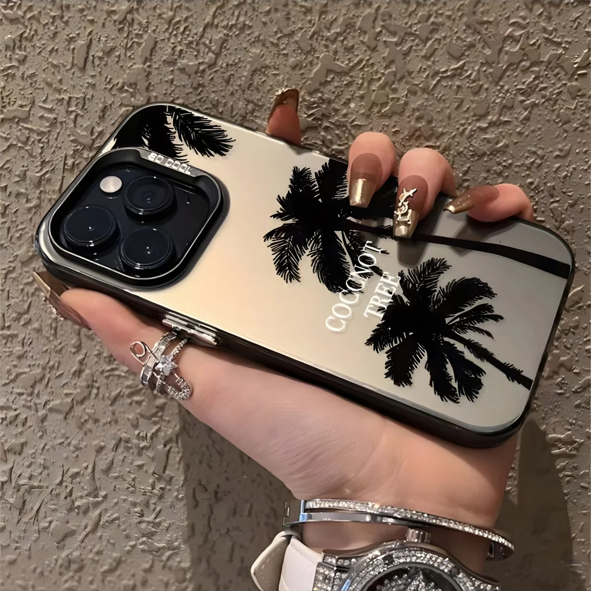 Summer Scenery Coconut Tree Shockproof Hard Phone Cover