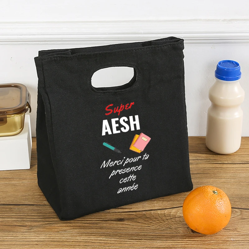 슈퍼 AESH 꽃 인쇄 여름 쿨러 가방 점심 상자 휴대용 절연 벤토 가방 열 피크닉 학교 식품 저장 주머니 선물