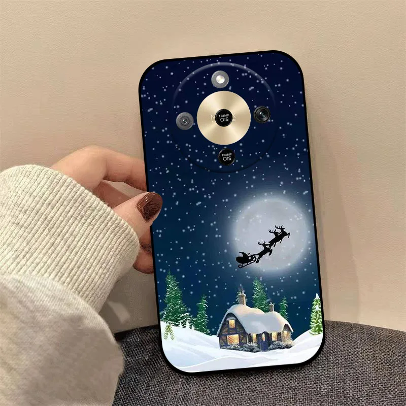 Christmas Painted Soft TPU Silicone Phone Case Cover - Holiday Design