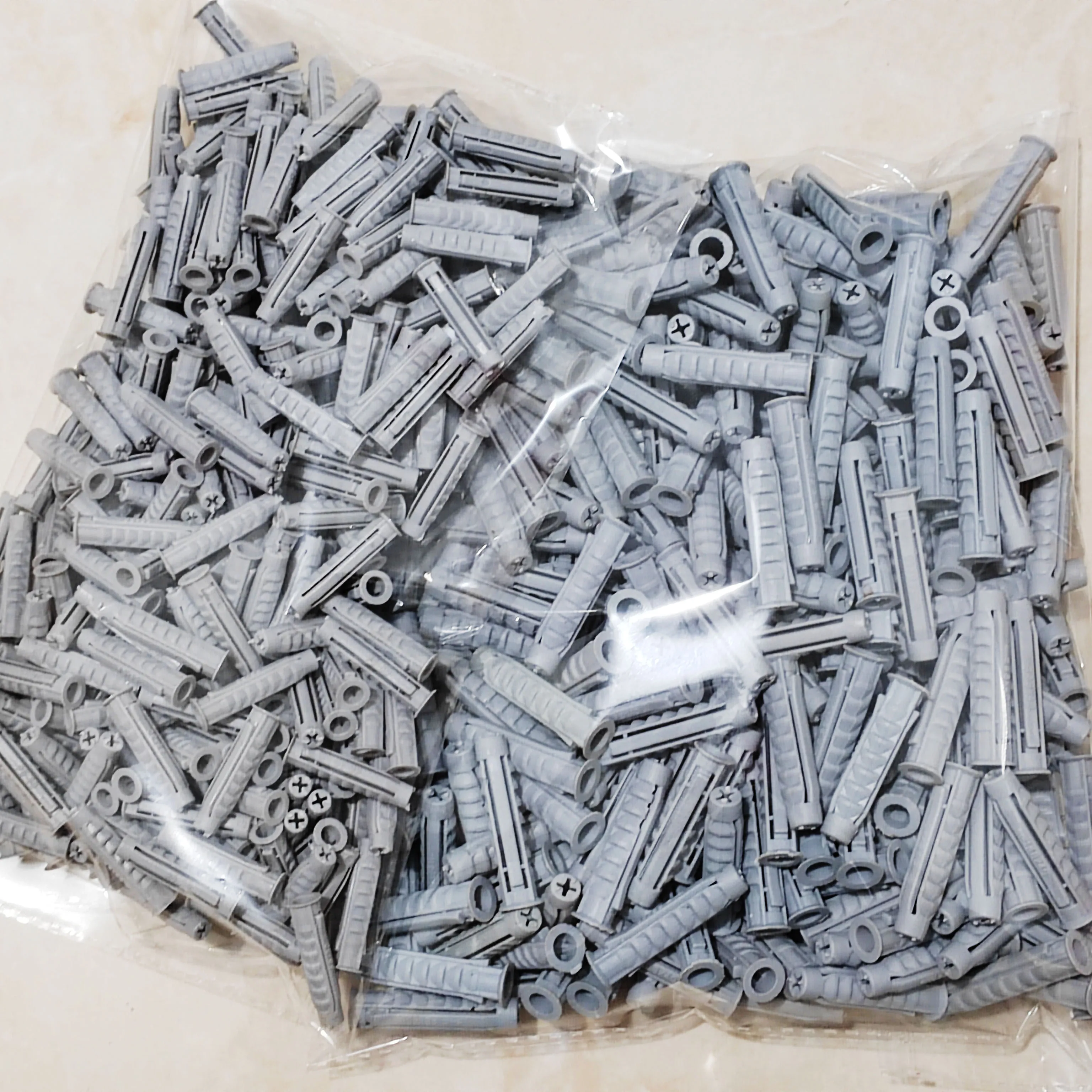 200/400 Stück exquisites, multifunktionales graues Kunststoff-Stecker-Erweiterungsrohr, unverzichtbar für Schränke, Türen, Fenster und Heimdekoration – Detail 8