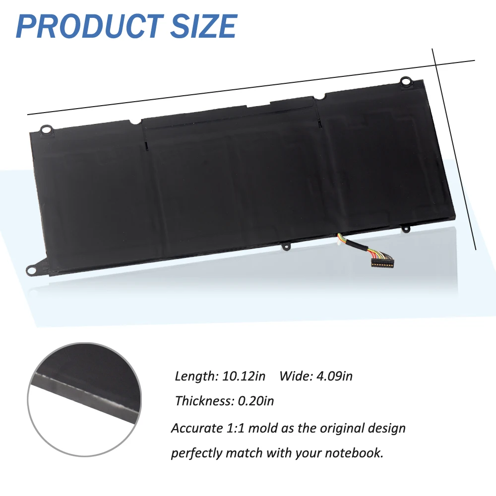Etesbay-bateria do Portátil para Dell Dell Xps 13 9343 Xps13 9350 13d-9343 P54g 0n7t6 5k9cp Rwt1r 0drrp 56wh 90v7w Jhxpy Jd25g 090v7w - Imagem 2