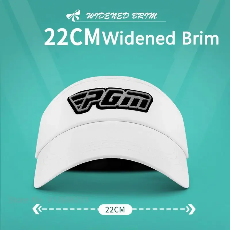 PGM Women Sun Protection Golf Caps UV-proof Female Golf Hats Adjustable Breathable Tennis Cap Girls Elastic Band Empty Top Hat