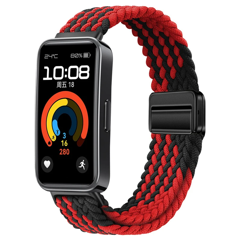 Nylon Braided Adjustable Magnetic Buckle Bracelet Wristband Accessory