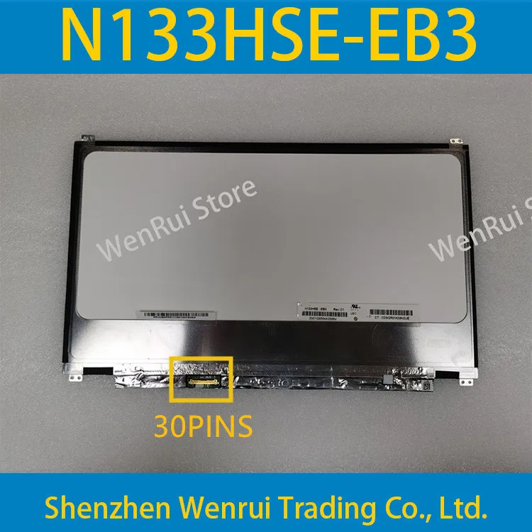 Painel do Ips do Portátil do Painel Lcd N133hse-eb3 N133hse-ea3 Ea1 Hce E21 13.3 Polegada Fhd 1920×1080 Edp 30 Pinos Não-toque